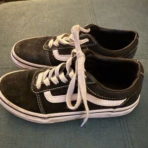 Vans Kids Sneakers Black with White Details